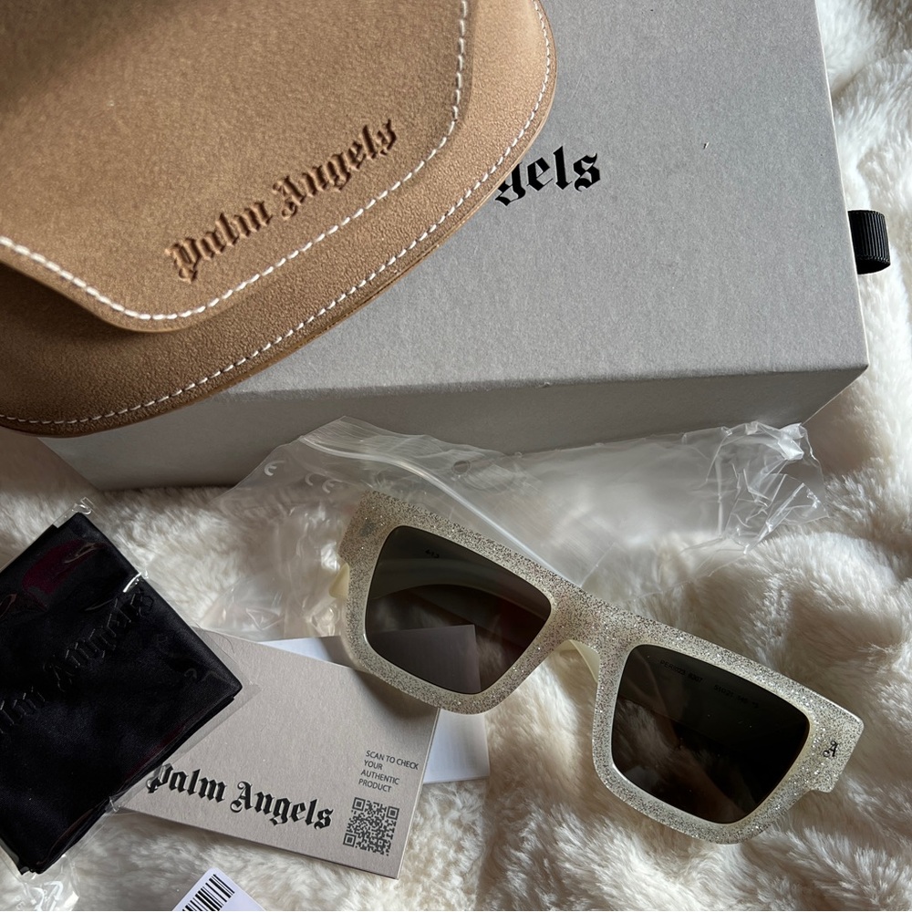 Palm Angels Glitter Sunglasses NIB NWT
